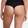Chantelle Soft Stretch Stripes Black High Waist Thong Back View